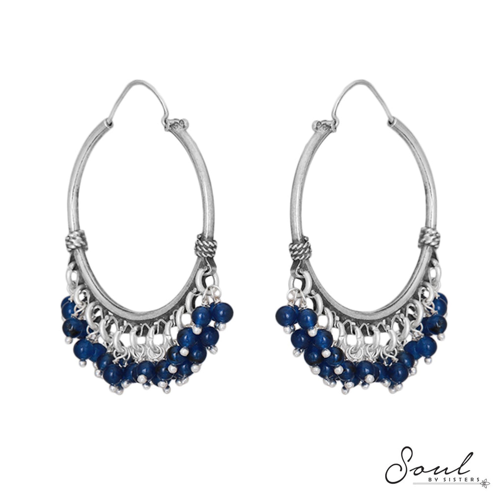Sapphire Beads Silver Baalis