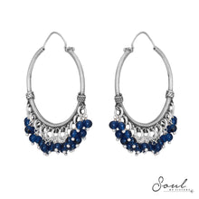 Load image into Gallery viewer, Sapphire Beads Silver Baalis