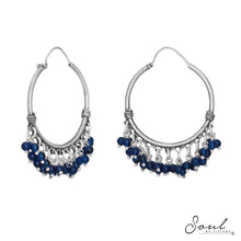 Load image into Gallery viewer, Sapphire Beads Silver Baalis