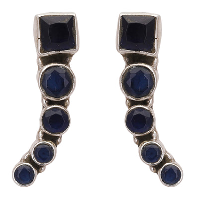 Sapphire Sterling Silver Drop & Danglers