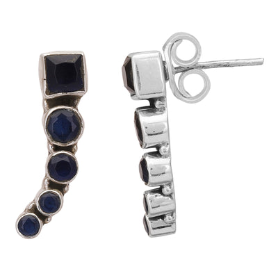 Sapphire Sterling Silver Drop & Danglers