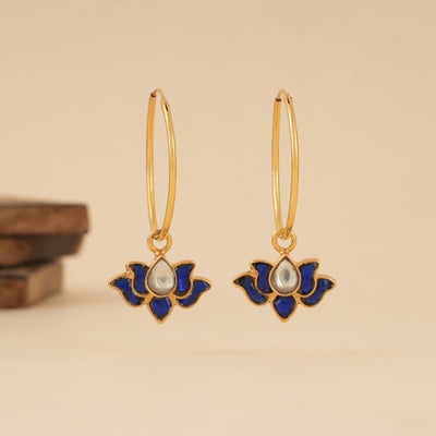 Shubharambh Goldplated Kundan Chaandbali