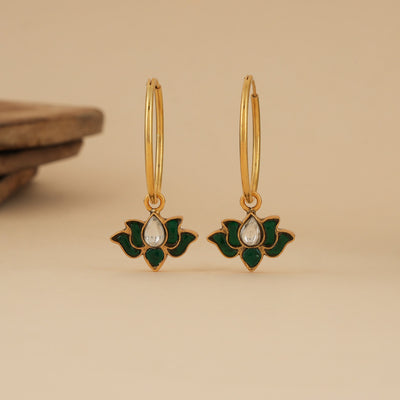 Shubharambh Goldplated Kundan Chaandbali