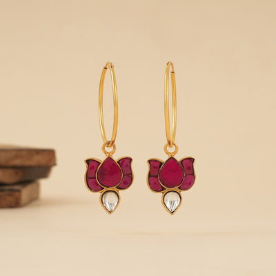 Shubharambh Goldplated Kundan Chaandbali