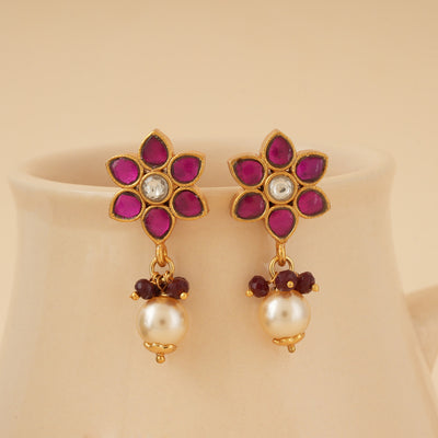 Shubharambh Goldplated Kundan Studs