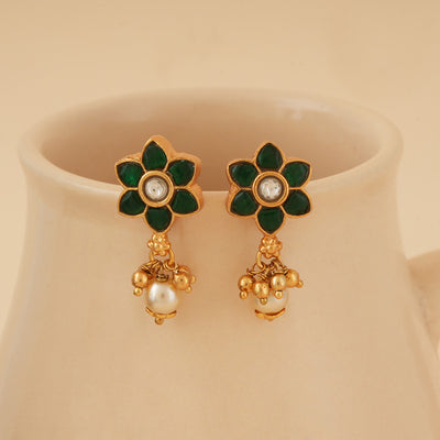 Shubharambh Goldplated Kundan Studs