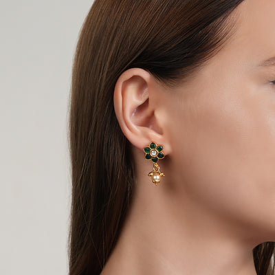 Shubharambh Goldplated Kundan Studs