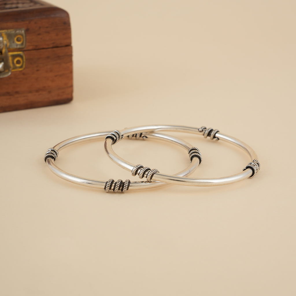 Everyday Silver Bangles  (Single)