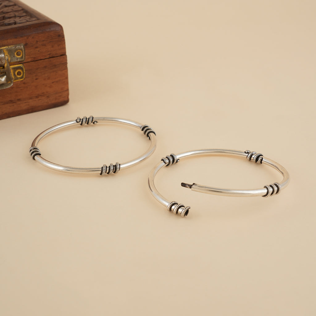 Everyday Silver Bangles  (Single)