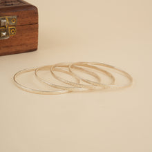 Load image into Gallery viewer, Everyday Hammered Silver Bangles (Single)