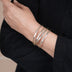 Everyday Hammered Silver Bangle (Single)