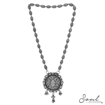 Silver Beads with Devi Pendant