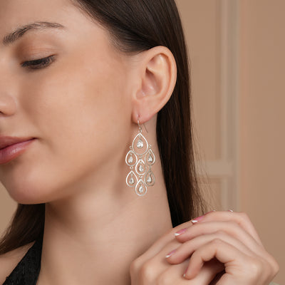 Silver Chandelier Earrings