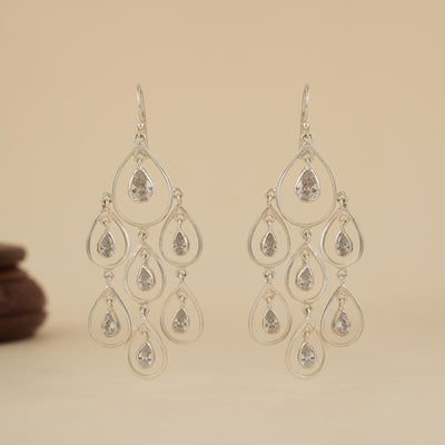 Silver Chandelier Earrings