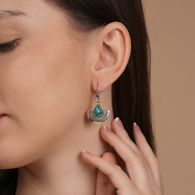 Silver Lamp Earrings