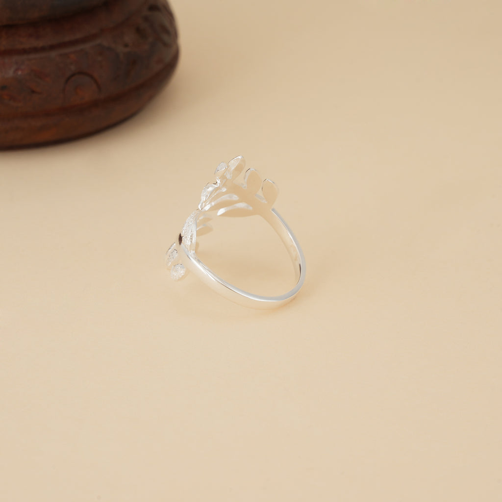Silver Fern Wrap Ring