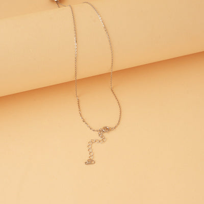 Silver Floral Pearl Necklace