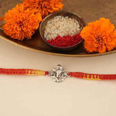 Silver Ganesha Rakhi
