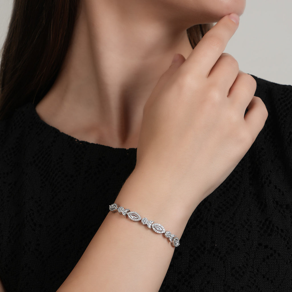 Silver Glittering Bracelet