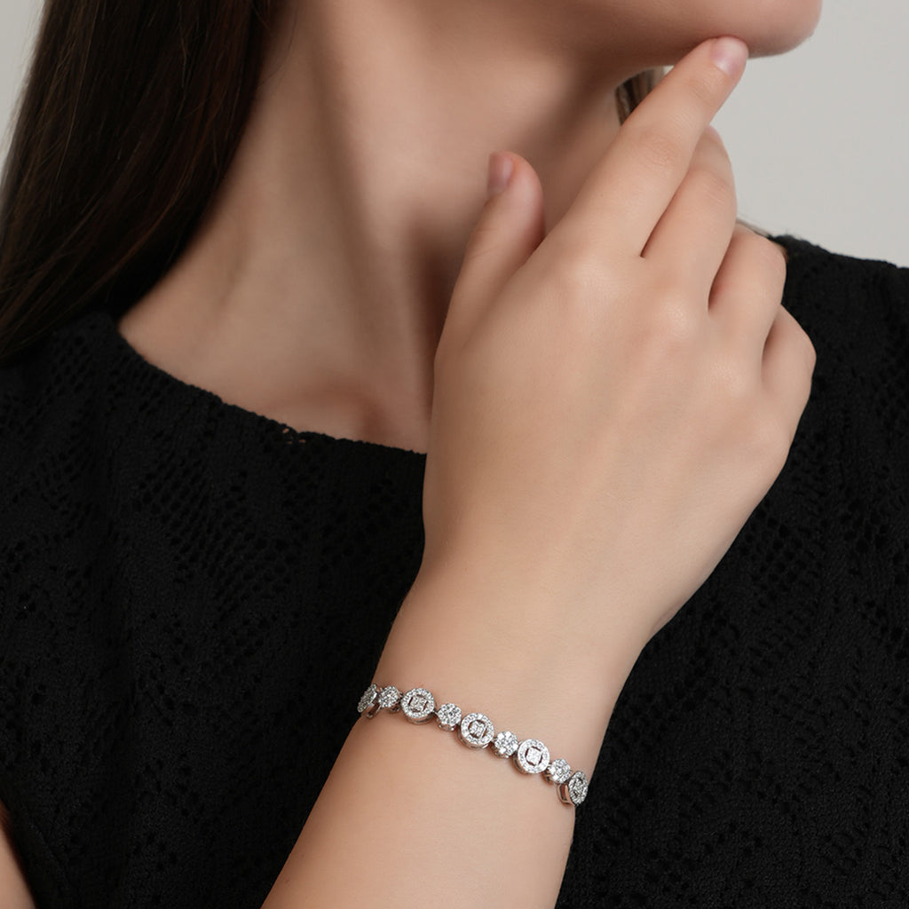 Silver Glittering Bracelet