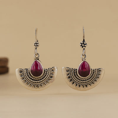 Silver Lamp Earrings