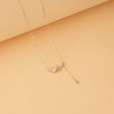 Silver Leaf Necklace