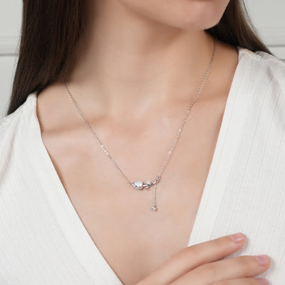 Silver Leaf Necklace