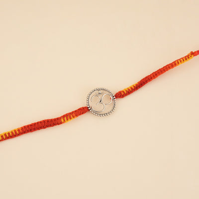 Silver OM Rakhi