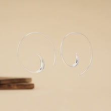 Load image into Gallery viewer, Silver Open Hoops