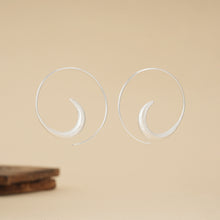 Load image into Gallery viewer, Silver Open Hoops