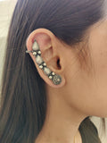 Silver Paisley Ear cuffs