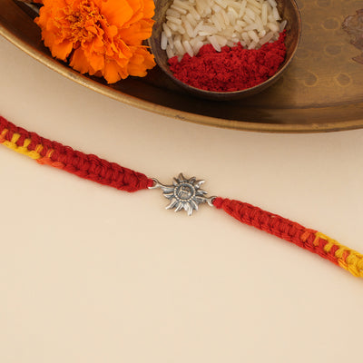 Silver Sun Rakhi