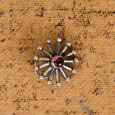 Spokes with gemstone