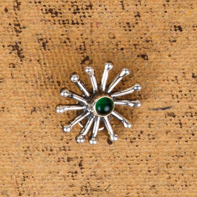 Spokes with gemstone