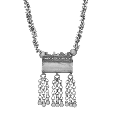 Trbal Old Silver Tabeez Necklace