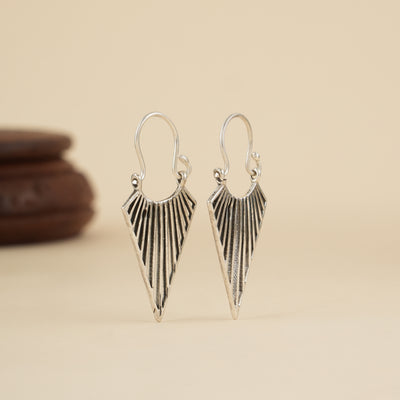 Triangle Drop Hoop Style Earrings