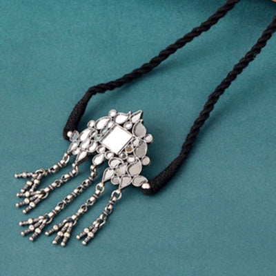 Tribal Glass Pendant Necklace