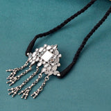 Tribal Glass Pendant Necklace