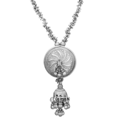 Tribal Pendant with ghungroo Necklace