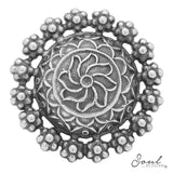 Tribal Silver Adjustable Ring