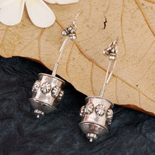 Load image into Gallery viewer, Tribal Silver Earrings
