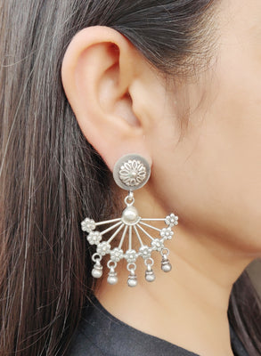 Tribal Silver Earrings