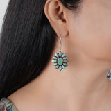Turquoise Flower Earrings