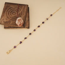 Load image into Gallery viewer, Wild Amethyst Goldplated Bracelet