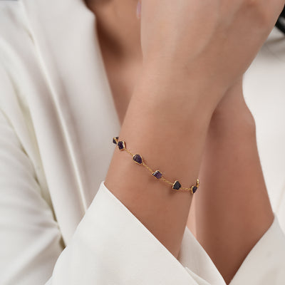 Wild Amethyst Goldplated Bracelet