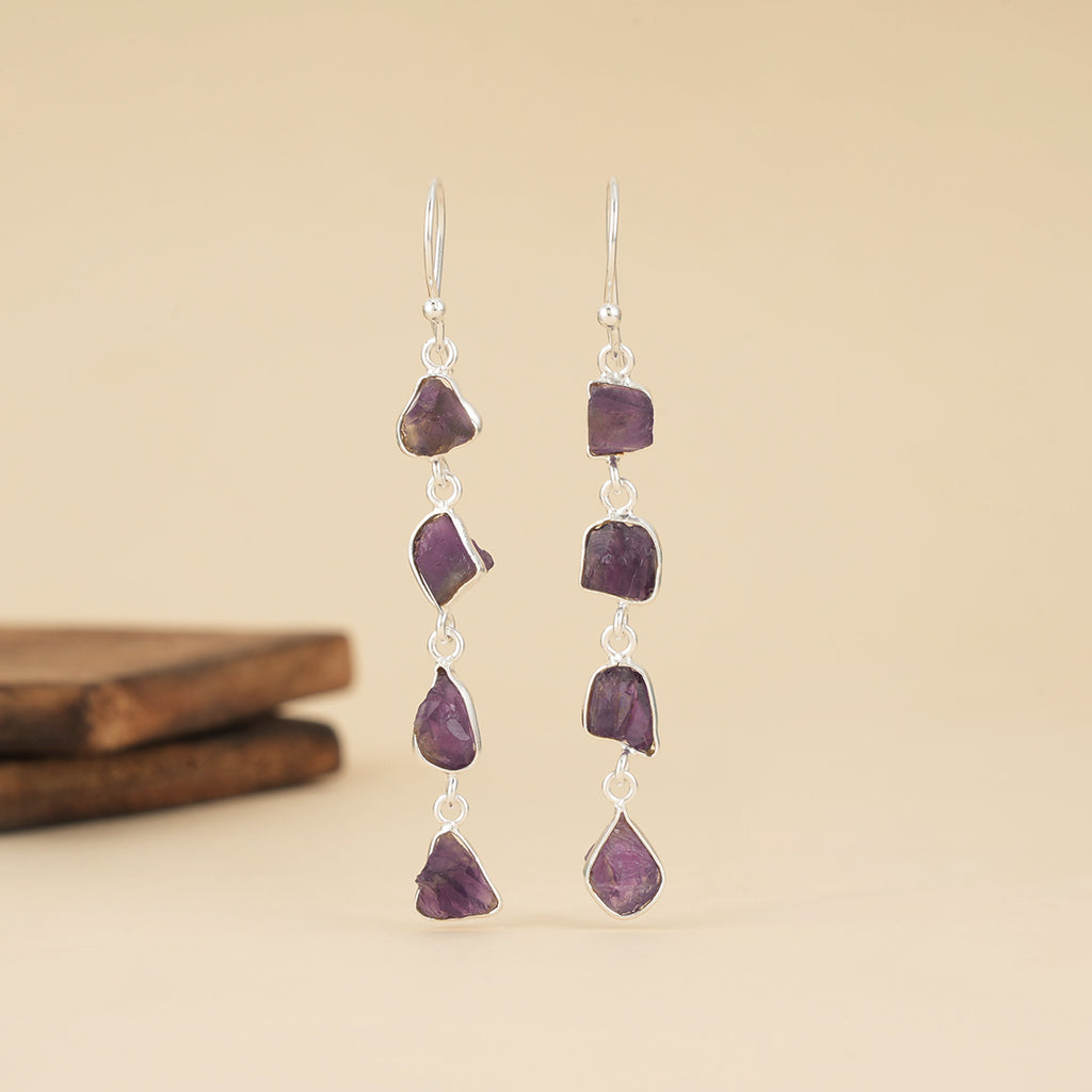 Wild Amethyst Drop Earrings