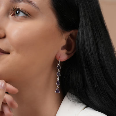 Wild Amethyst Drop Earrings
