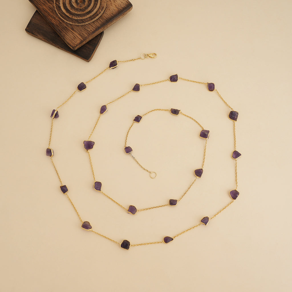 Wild Amethyst Goldplated Necklace