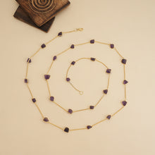 Load image into Gallery viewer, Wild Amethyst Goldplated Necklace