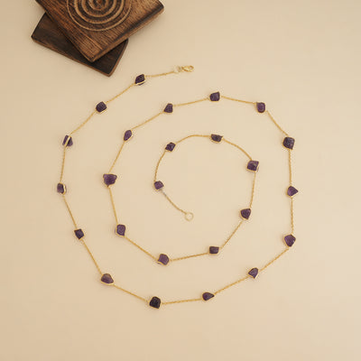 Wild Amethyst Goldplated Necklace